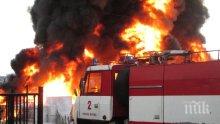 ТИР изгоря на магистралата София - Варна