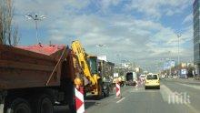 Санират връхната конструкция на бул. „Цариградско шосе”