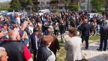 Протест против изграждането на социални жилища в Аспарухово
