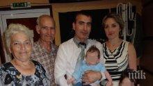 След 16 години емигрантски живот! Мъж се върна в България, за да кръсти сина си
