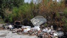 Незаконно сметище се струпа на булевард в Пловдив