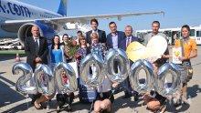Летище Бургас посрещна 2-милионния си пътник (снимки)