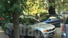 Наглец! Мъж паркира колата си по безобразен начин – запуши няколко коли и тротоар 
