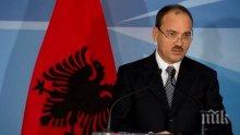 Президентът на Албания пристига на посещение у нас