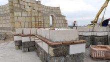 Частичната реставрация на Голямата базилика в Плиска продължава