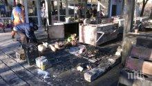 Ексклузивно! Виж кадри от огнения ад, при който ракета изпепели пазар в Пловдив (снимки)