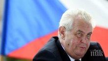 Милош Земан води убедително на първия тур на президентските избори в Чехия