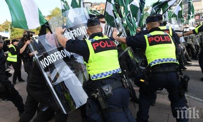 15 членове на неонацистко движение бяха задържани от полицията в Гьотеборг