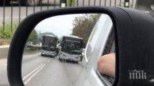 ИЗВЪНРЕДНО! Два автобуса се удариха в Пловдив (СНИМКА)