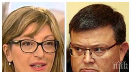 КОНФЛИКТНА ТОЧКА! Захариева напук на Цацаров: Леко попрекалиха при ареста на кметицата! Външният министър намигна на прокуратурата