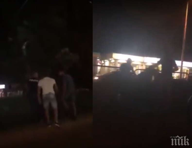 ИЗВЪНРЕДНО! Масов бой под носа на Първо районно в Пловдив (ВИДЕО)