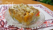 Десерт от тиква, ориз, крем карамел и още екстри