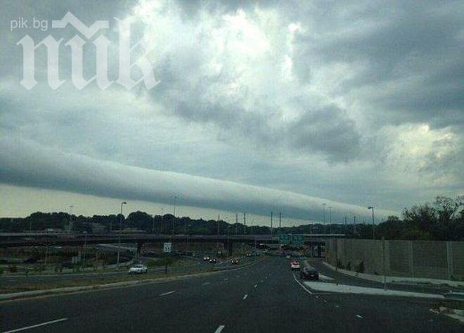 Невиждано! Хоризонтално торнадо се развихри над Вашингтон (видео)