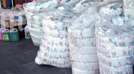 горя камион памперси