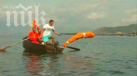 чудо българин влезе гинес преплува километра вързан чувал