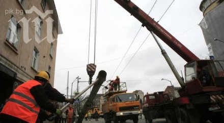 метров стълб рухна центъра казанлък