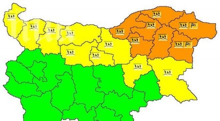 оранжеви жълти кодове заради опасни валежи