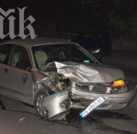 Жена е затисната в зверска катастрофа между три коли във Варна