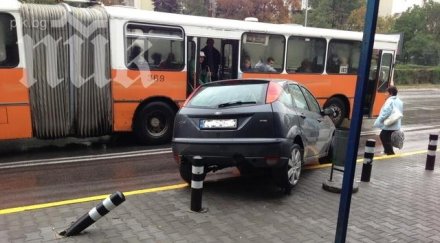 уникална катастрофа два автобуса лека кола блъснаха центъра софия обновена