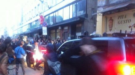 протестиращи блокираха джипа пламен орешарски уникално видео