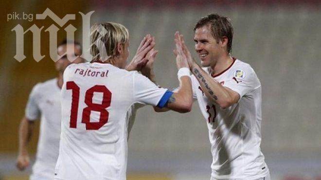 Чехия разгроми Малта и остана на точка зад България