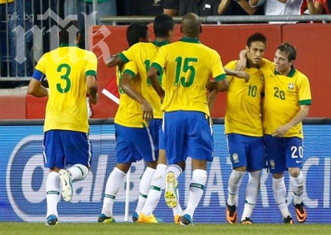 Неймар и Оскар донесоха победа за Бразилия срещу Южна Корея