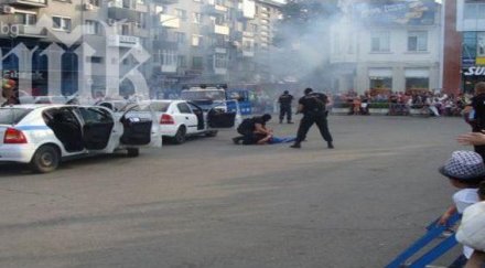 екшън мъж стреля месо центъра бургас