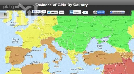 шок направиха карта лесните жени света българия челно