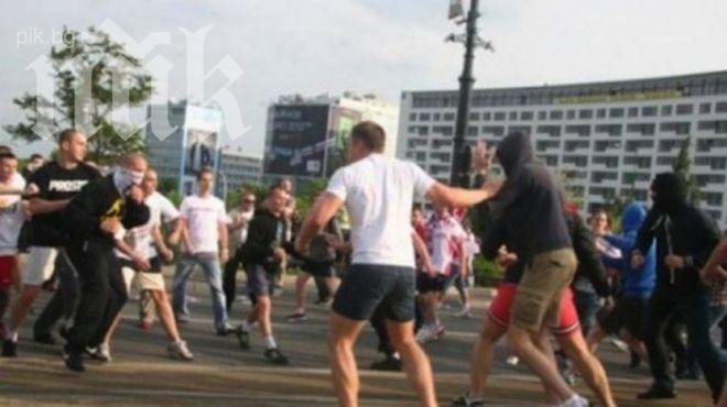 Ултраси на Азербайджан и Русия се пердашиха в Баку