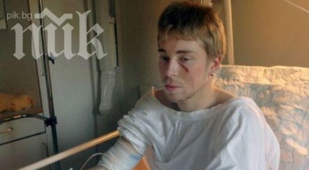 хокеист сбори мечка отърва уплаха