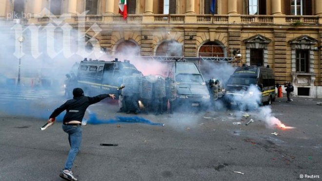 Протестиращите в Рим остават в палатките до вторник