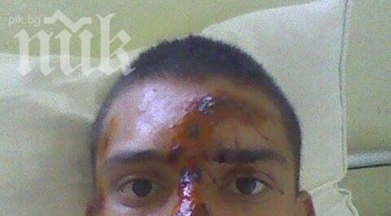 озверели роми смазали физиономията млад мъж носел тениска надпис българия всичко