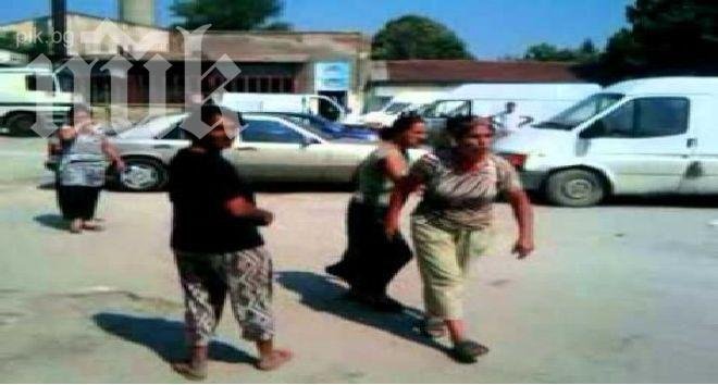 Зрелище! Женски бой заради неплатена сметка на джиесем