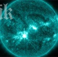 НАСА: Слънцето позеленя от свръхмощно изригване. Сви се космическото време