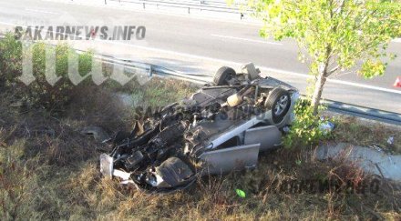 бмв изхвърча автомагистрала марица