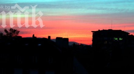 червен залез софия заради адски мръсния въздух