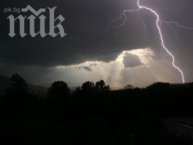 Облаци и гърмежи утре