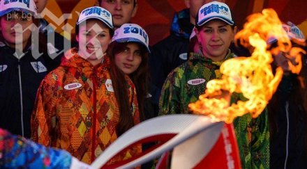 олимпийският огън доставен международната космическа станция