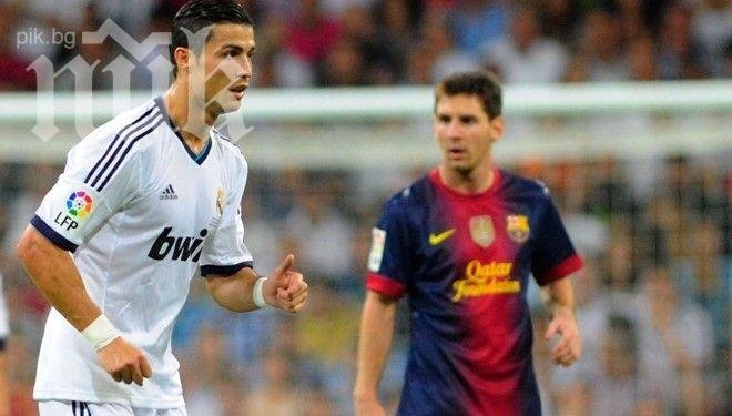 Роналдо има 13 гола повече от Меси през календарната 2013 година