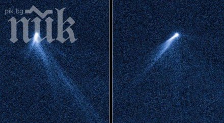 хъбъл откри уникална комета шест опашки