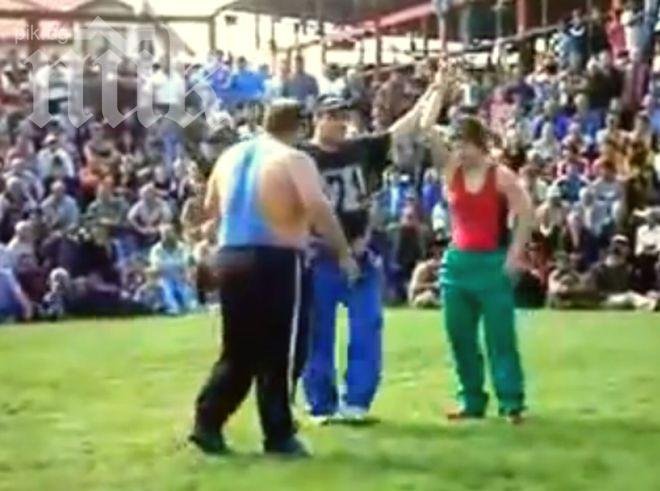 Вижте как Станка Златева смля от бой двойно по-тежък здравеняк (уникално видео)