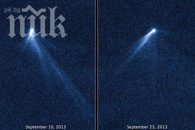 Хъбъл откри уникална комета с шест опашки