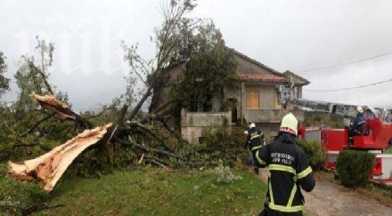 ураганът хърватия взе една жертва