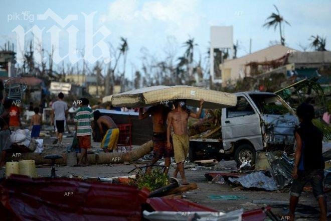 660 хиляди филипинци са избягали от домовете си заради тайфуна „Хаян”
