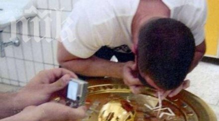 шок фен смърка кокаин шампионски трофей снимка