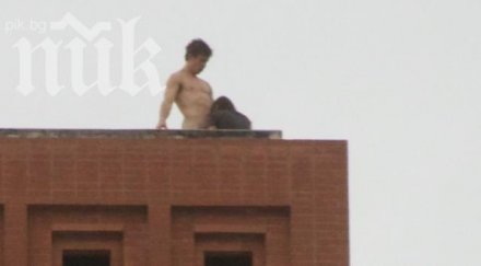 супершоу студенти правят секс покрива сграда уникални снимки