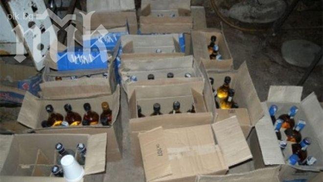 Спипаха 20 тона нелегален алкохол в камион на АМ Тракия