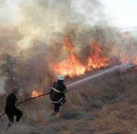 Пожар на връх Ком бушува втори ден