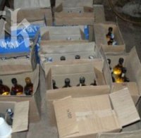 Конфискуваха 8 тона контрабанден алкохол