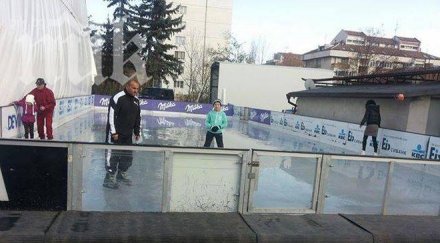 софиянци спортуват нова ледена пързалка
